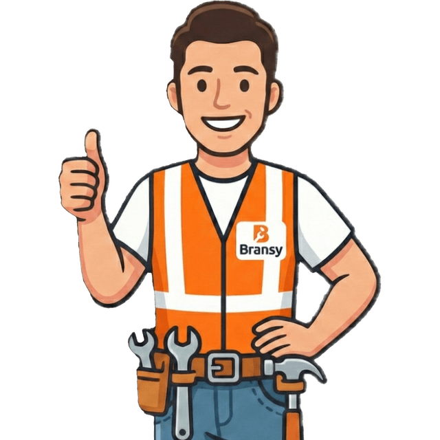 Bransy mascota saludando